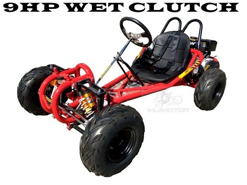 OFFROAD 9HP 270CC GO KART SINGLE SEAT ADULT BUGGY QUAD ATV SUSPENSION WET CLUTCH