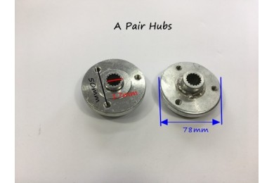 Pair (x2) wheel hub 17mm 17 spline 3 stud Go kart buggy drift trike quad atv