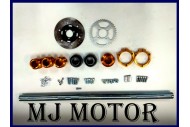 960mm 40mm Solid Axle Sprocket Disc Kit Go kart Buggy Mini Hotrod Project