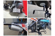 110cc Dirt Bike Trail Pit Bike Motor Electric Start Manual Junior Bike Kid Orange