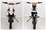 125CC PIT MOTOR DIRT BIKE TRAIL MOTOCROSS PRO KICK START 14/17 BIG WHEEL ORANGE