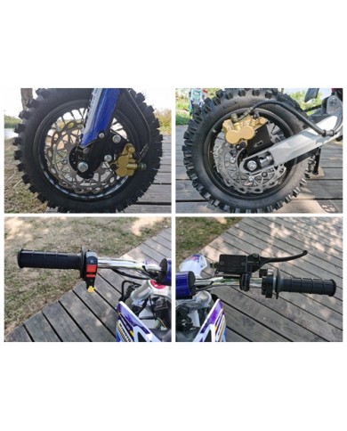 70cc Dirt Bike Trail Pit Bike Motor Electric Start Semi Auto Junior Bike Kid Green