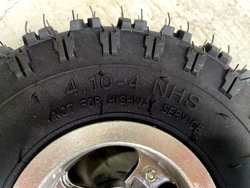 4.10- 4" 4  Inch Rear Wheel Rim + Tyre Tire 49cc Mini Quad Bike ATV Buggy 12mm rear wheel