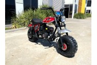 MB200 TrailMaster Hurricane 200X Mini Bike Coleman Full sized Kids Adults Bike RED