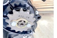 110cc engine electric start semi auto