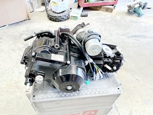 110cc engine electric start semi auto top starter motor