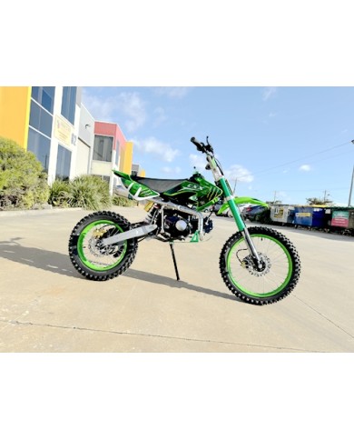 BIGFOOT 125CC PIT MOTOR DIRT BIKE TRAIL MOTOCROSS PRO KICK START 14/17 BIG GREEN