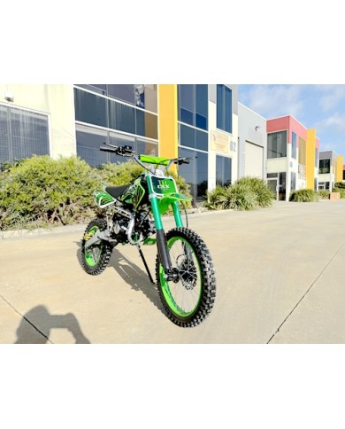 BIGFOOT 125CC PIT MOTOR DIRT BIKE TRAIL MOTOCROSS PRO KICK START 14/17 BIG GREEN