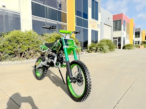 BIGFOOT 125CC PIT MOTOR DIRT BIKE TRAIL MOTOCROSS PRO KICK START 14/17 BIG GREEN