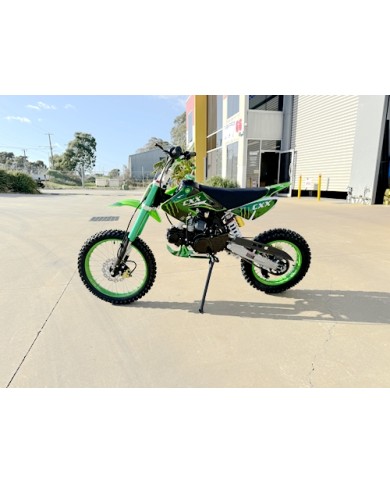 BIGFOOT 125CC PIT MOTOR DIRT BIKE TRAIL MOTOCROSS PRO KICK START 14/17 BIG GREEN