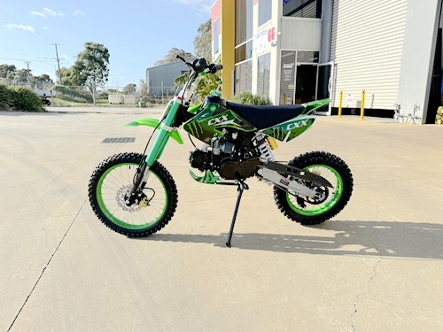 BIGFOOT 125CC PIT MOTOR DIRT BIKE TRAIL MOTOCROSS PRO KICK START 14/17 BIG GREEN