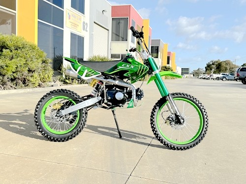 BIGFOOT 125CC PIT MOTOR DIRT BIKE TRAIL MOTOCROSS PRO KICK START 14/17 BIG GREEN