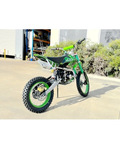 BIGFOOT 125CC PIT MOTOR DIRT BIKE TRAIL MOTOCROSS PRO KICK START 14/17 BIG GREEN