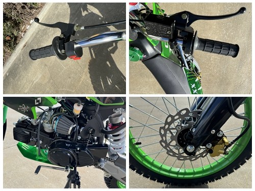 BIGFOOT 125CC PIT MOTOR DIRT BIKE TRAIL MOTOCROSS PRO KICK START 14/17 BIG GREEN