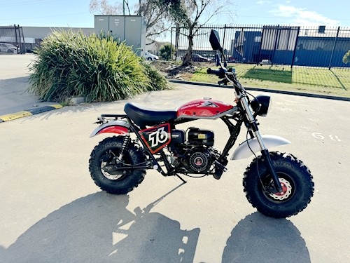 MB200X TrailMaster Hurricane Mini Bike Coleman Full sized REC-REG E-start BLACK