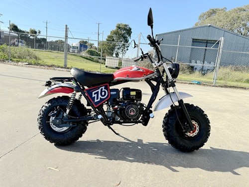 MB200X TrailMaster Hurricane Mini Bike Coleman Full sized REC-REG E-start BLACK