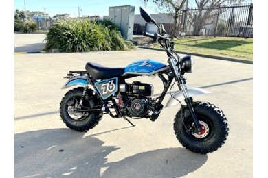 MB200X TrailMaster Hurricane Mini Bike Coleman Full sized REC-REG E-start BLACK