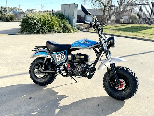 MB200X TrailMaster Hurricane Mini Bike Coleman Full sized REC-REG E-start BLACK