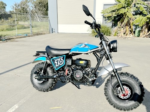 MB200X TrailMaster Hurricane Mini Bike Coleman Full sized REC-REG E-start BLACK