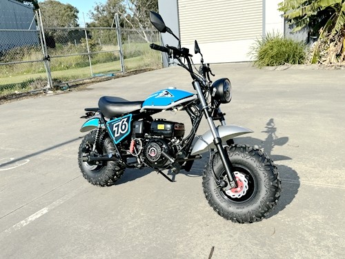 MB200X TrailMaster Hurricane Mini Bike Coleman Full sized REC-REG E-start BLACK