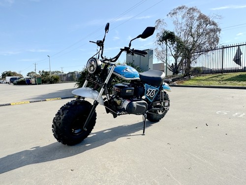 MB200X TrailMaster Hurricane Mini Bike Coleman Full sized REC-REG E-start BLACK