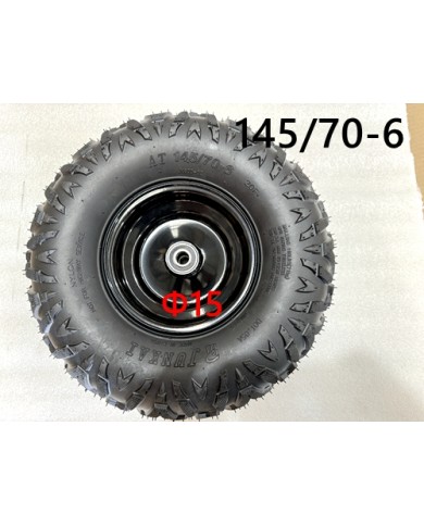 6 inch Wheel Rim Tyre Quad ATV Buggy Gokart Bearing Complete Wheel AT 145/70-6