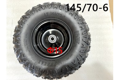 6 inch Wheel Rim Tyre Quad ATV Buggy Gokart Bearing Complete Wheel AT 145/70-6