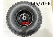 6 inch Wheel Rim Tyre Quad ATV Buggy Gokart Bearing Complete Wheel AT 145/70-6