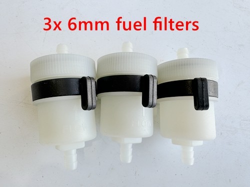 3X 6mm Fuel Petrol Filter fit Buggy ATV QUAD DIRT BIKE TRAIL BIKE PROJECT