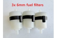 3X 6mm Fuel Petrol Filter fit Buggy ATV QUAD DIRT BIKE TRAIL BIKE PROJECT