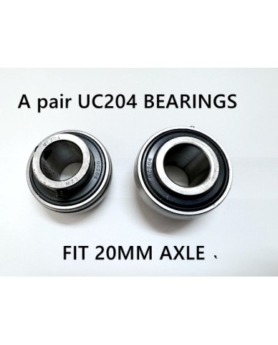 UC204 20MM A PAIR BEARINGS GO KART AXLE 20MM LENGTH DIRFT TRIKE