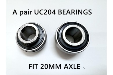 UC204 20MM A PAIR BEARINGS GO KART AXLE 20MM LENGTH DIRFT TRIKE