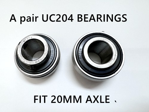 UC204 20MM A PAIR BEARINGS GO KART AXLE 20MM LENGTH DIRFT TRIKE