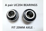 UC204 20MM A PAIR BEARINGS GO KART AXLE 20MM LENGTH DIRFT TRIKE