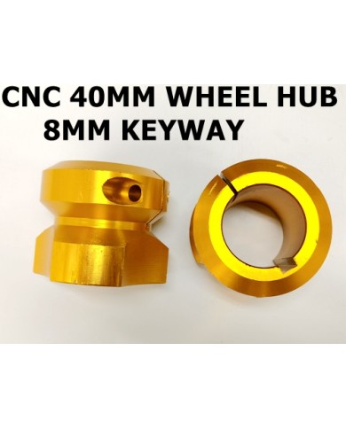 Wheel Hub SPROCKET DISC CARRIER HUB 40MM AXLE WITH 8MM KEYWAY 3 STUD KART TRIKE