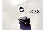 38mm Steel Pod Air Filter Cleaner PIT Dirt Pocket Quad Bike ATV 110cc 125 cc