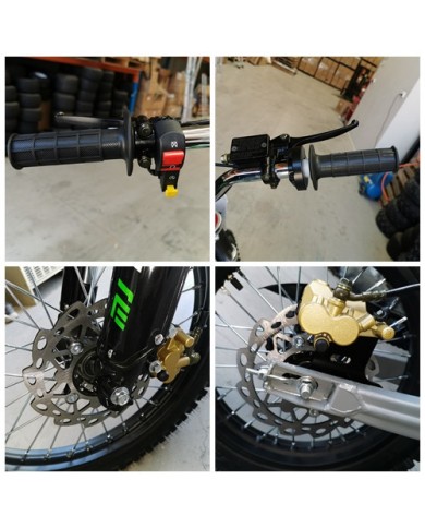 125CC PIT MOTOR DIRT BIKE TRAIL MOTOCROSS PRO KICK START 14/17 BIG WHEEL BLUE