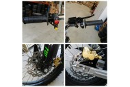 125CC PIT MOTOR DIRT BIKE TRAIL MOTOCROSS PRO ELECTRIC START 14/17 BIG WHEEL RED