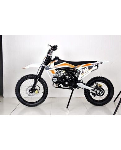 125cc Dirt Bike Pit Motor Motocross Pro Electric Start 14/17 Big Wheel in Dingo Orange