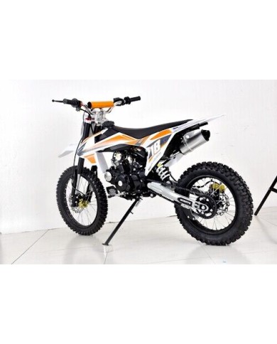 125cc Dirt Bike Pit Motor Motocross Pro Electric Start 14/17 Big Wheel in Dingo Orange