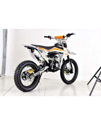 125cc Dirt Bike Pit Motor Motocross Pro Electric Start 14/17 Big Wheel in Dingo Orange