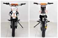 125cc Dirt Bike Pit Motor Motocross Pro Electric Start 14/17 Big Wheel in Dingo Orange