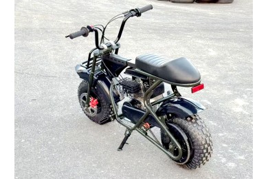 Trooper 105 Mini Bike Kids Adults Bike Military Style Off-Road Bike Green