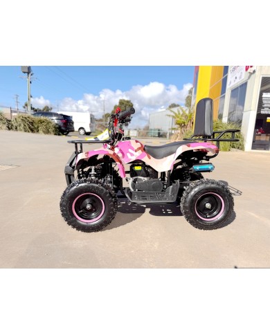 49CC FARM QUAD BIKE ATV BUGGY KIDS 4 WHEELER WILDFORC49 HUASHENG 2-STROKE PINK