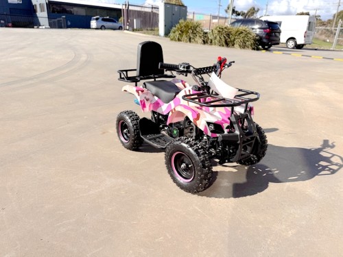 49CC FARM QUAD BIKE ATV BUGGY KIDS 4 WHEELER WILDFORC49 HUASHENG 2-STROKE PINK
