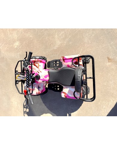 49CC FARM QUAD BIKE ATV BUGGY KIDS 4 WHEELER WILDFORC49 HUASHENG 2-STROKE PINK