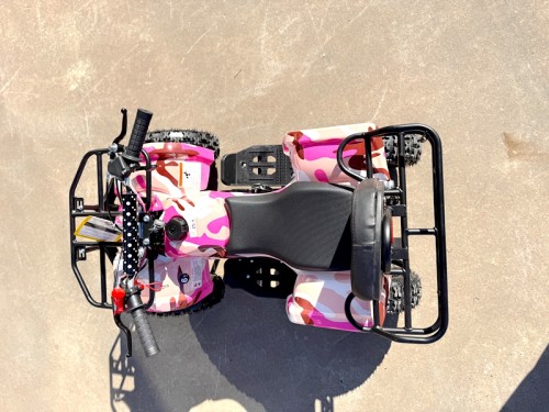49CC FARM QUAD BIKE ATV BUGGY KIDS 4 WHEELER WILDFORC49 HUASHENG 2-STROKE PINK