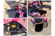 49CC FARM QUAD BIKE ATV BUGGY KIDS 4 WHEELER WILDFORC49 HUASHENG 2-STROKE PINK