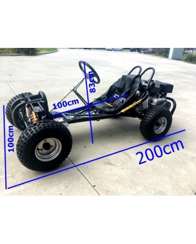 OFFROAD 9HP 270CC GO KART SINGLE SEAT ADULT BUGGY QUAD ATV SUSPENSION WET CLUTCH